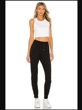 Alo Yoga Urban Moto Sweatpant in Black